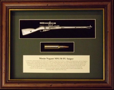 Wall Mounted 1/6 Pewter Guns