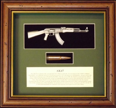 Wall Mounted 1/6 Pewter Guns