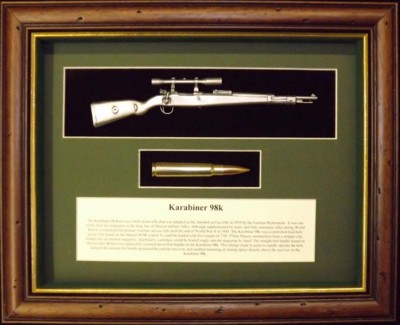 Wall Mounted 1/6 Pewter Guns