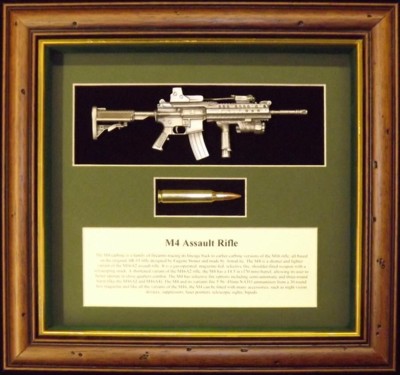 Wall Mounted 1/6 Pewter Guns