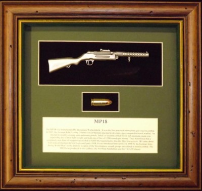 Wall Mounted 1/6 Pewter Guns