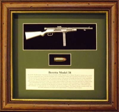 Wall Mounted 1/6 Pewter Guns