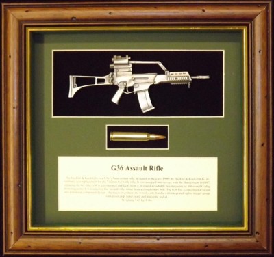 Wall Mounted 1/6 Pewter Guns