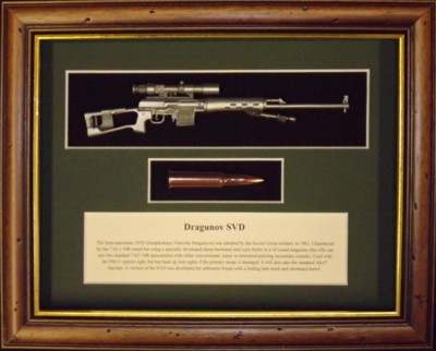 Wall Mounted 1/6 Pewter Guns