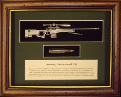 Wall Mounted 1/6 Pewter Guns