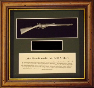 Wall Mounted 1/6 Pewter Guns