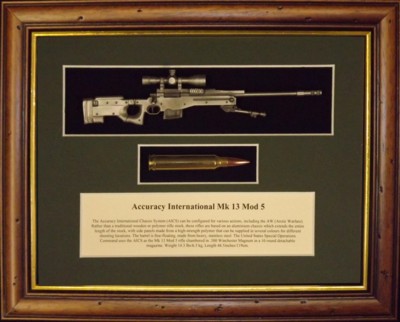 Wall Mounted 1/6 Pewter Guns