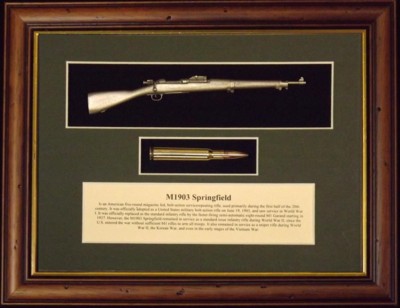 Wall Mounted 1/6 Pewter Guns