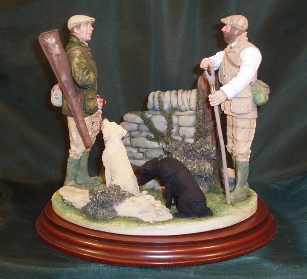 Limited Edition Hand Painted English Shooting Figurines & Lamps