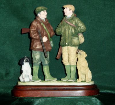 Limited Edition Hand Painted English Shooting Figurines & Lamps