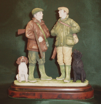 Limited Edition Hand Painted English Shooting Figurines & Lamps