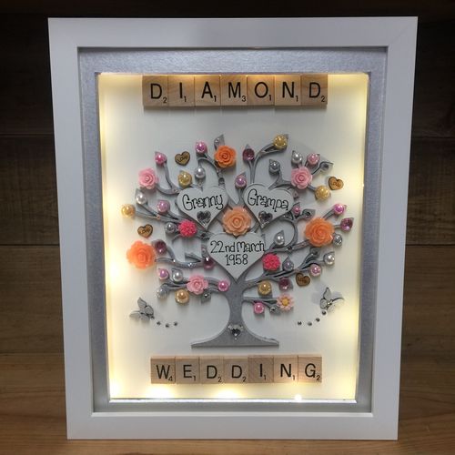 LED “Golden wedding “ frame