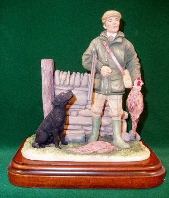 Limited Edition Hand Painted English Shooting Figurines & Lamps