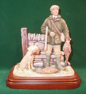 Limited Edition Hand Painted English Shooting Figurines & Lamps