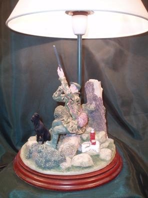 Limited Edition Hand Painted English Shooting Figurines & Lamps