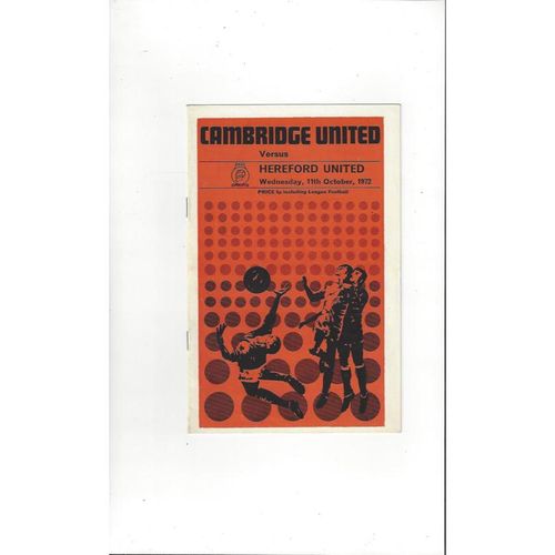 Cambridge United Home Football Programmes