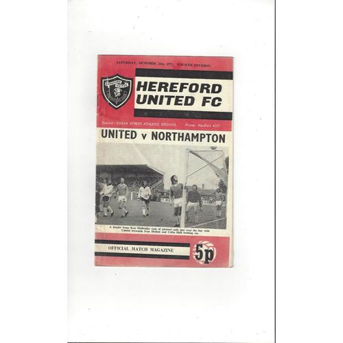 Hereford United Home Football Programmes
