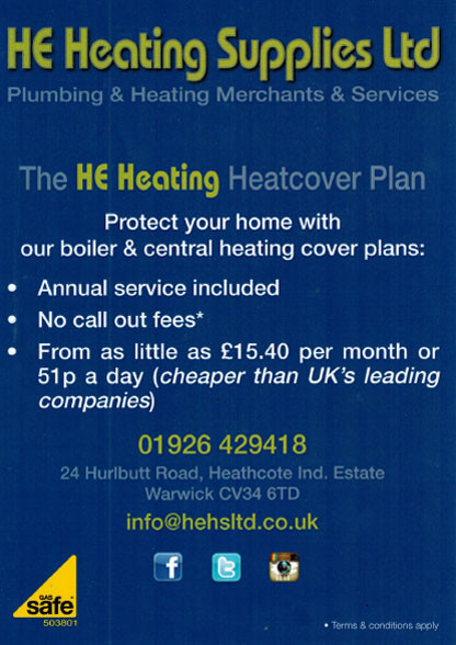 Heating Warwick, Heating Leamington Spa, Plumbing Leamington Spa