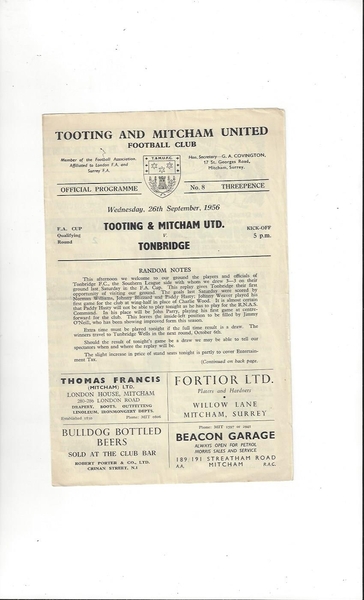 Latest News at Bobs Football Programmes