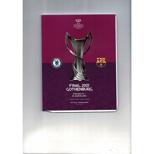 Women's European Final Football Programmes