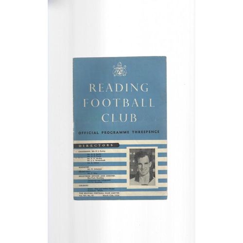 Reading Home Football Programmes