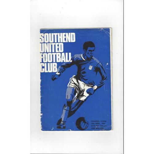1968/69 Southend United v Swansea Football Programme