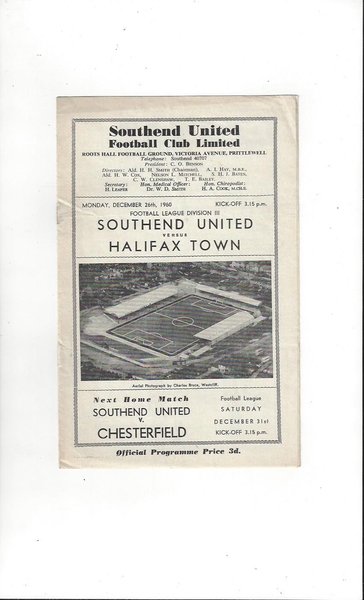 More Football Programmes listed today