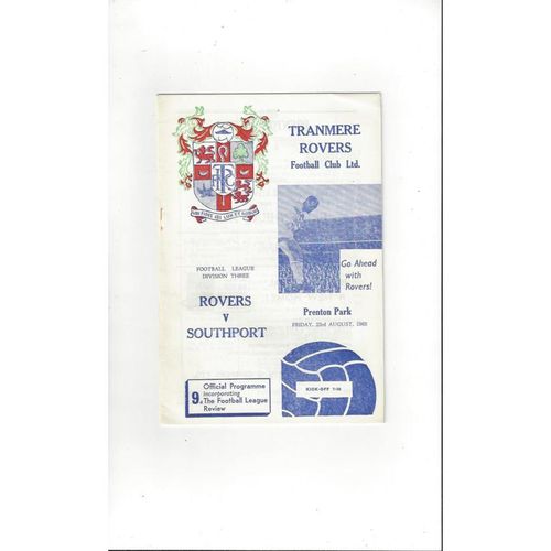 Tranmere Rovers Home Football Programmes