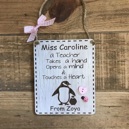 Penguin Teacher plaque