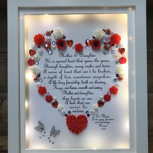 LED Mother and daughter poem