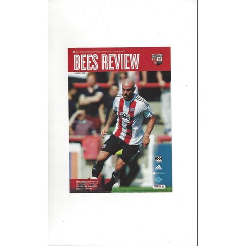Brentford v Peterborough United Friendly Football Programme 2016/17