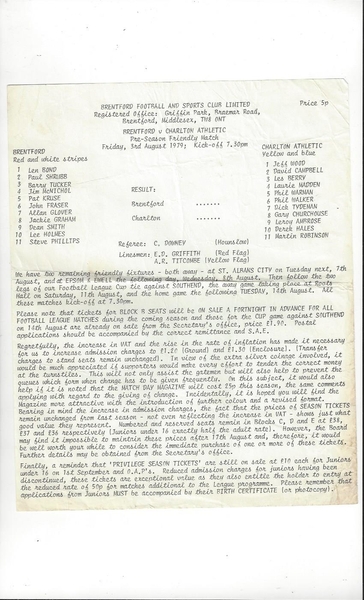 More Football Programmes listed today