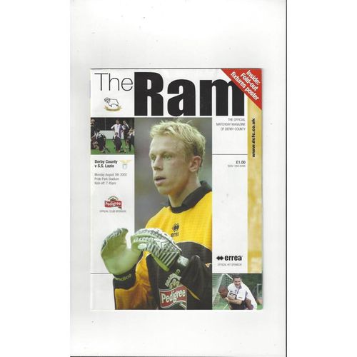 Derby County v Lazio Friendly Football Programme 2002/03