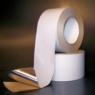 White 30 Micron Aluminium Foil Tape with Solvent Acrylic Adhesive