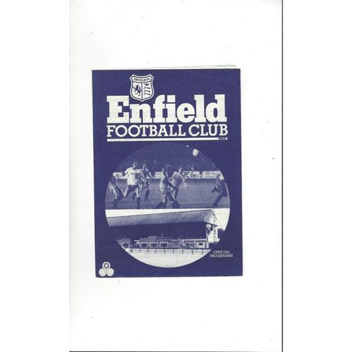 Enfield v Dulwich Hamlet Friendly Football Programme 1985/86