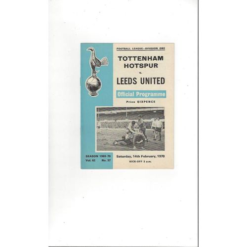 Tottenham Hotspur Home Football Programmes