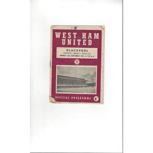 Blackpool Away Football Programmes