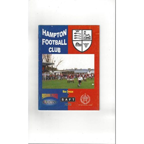 Hampton v Brentford Friendly Football Programme 1998/99