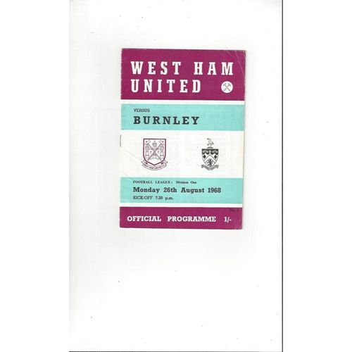West Ham United Home Football Programmes