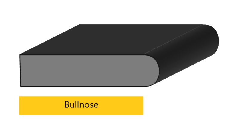 Bullnose edge profile