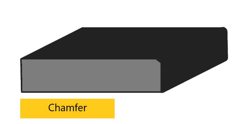 chamfer edge profile
