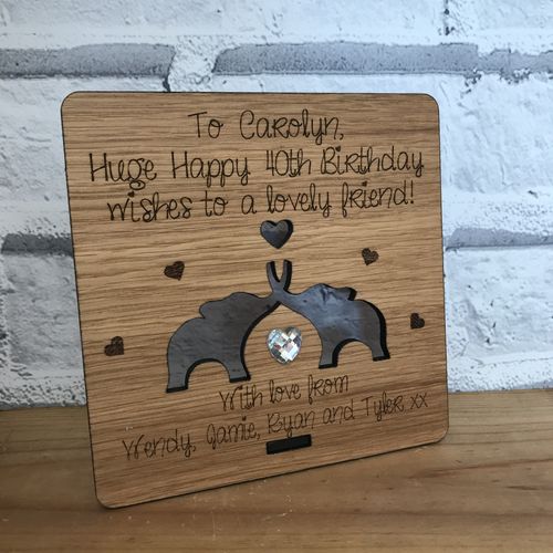 Happy birthday plaque