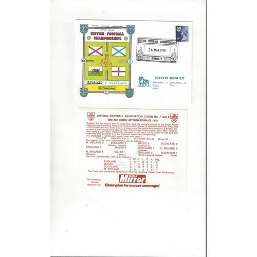 England v Scotland Football First Day Cover + Card Insert 1979
