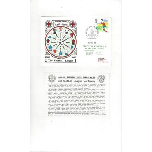 Notts County Football League First Day Cover Series + Insert 1988