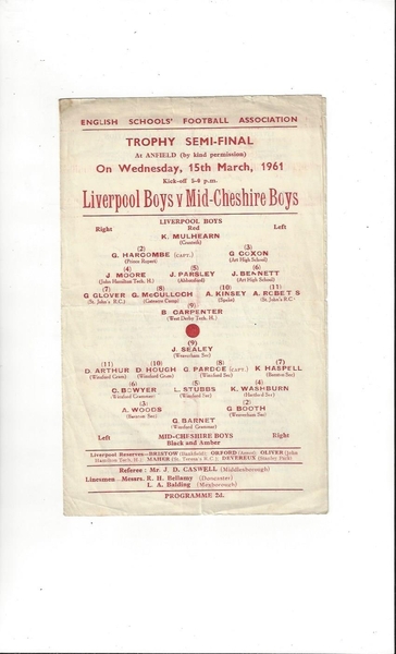 More Football Programmes listed today