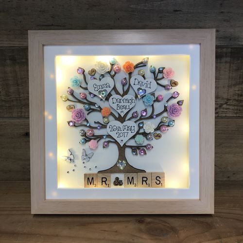 LED Mr & Mrs Wedding Frame