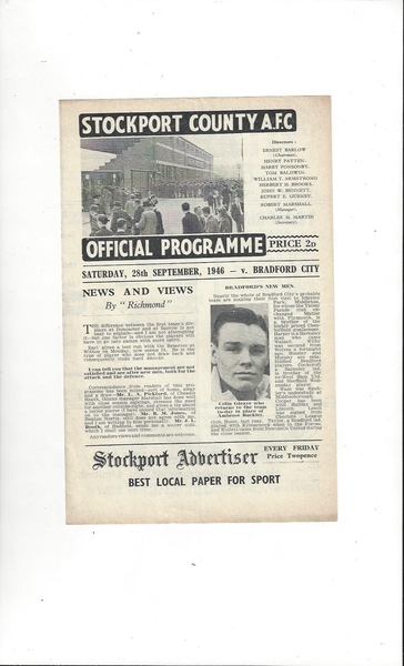 Many more Football Programmes listed today