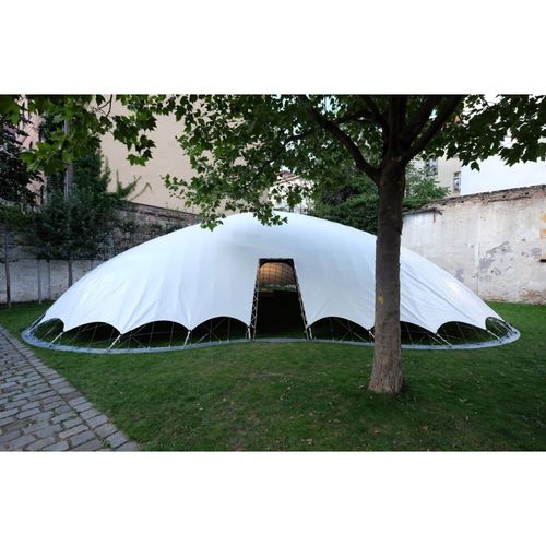 Quick deploy humanitarian pavilions