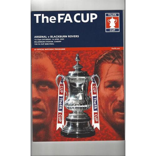 2005 Arsenal v Blackburn Rovers FA Cup Semi Final Football Programme