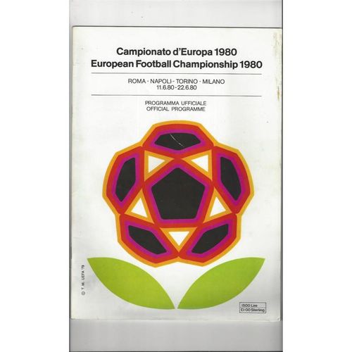 European Championship Football Programmes